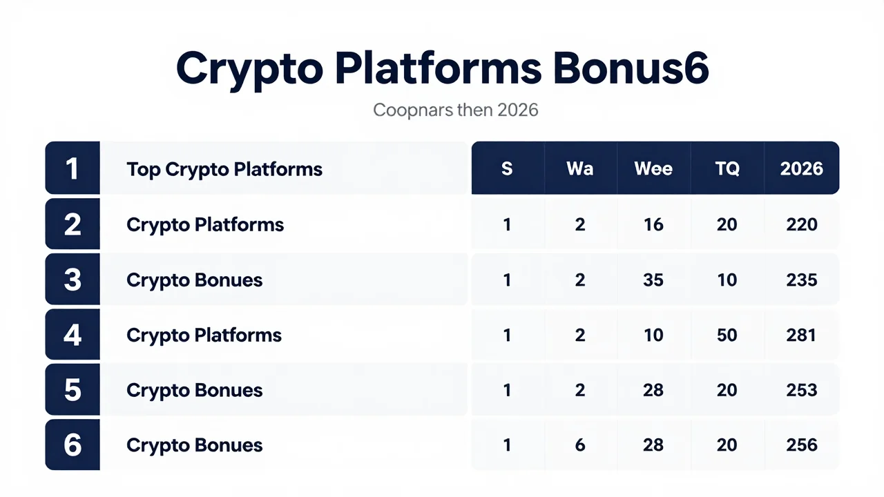 Meilleurs Bonus Crypto 2026 Guide Complet — image 3